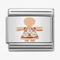 Nomination CLASSIC Rose Gold Symbols Little Girl Charm 430305/07