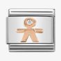 Nomination CLASSIC Rose Gold Symbols Little Boy Charm 430305/08