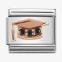 Nomination CLASSIC Rose Gold Symbols Graduation Hat Charm 430305/11