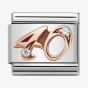 Nomination CLASSIC Rose Gold Numbers 40 Charm 430315/40