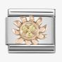 Nomination CLASSIC Rose Gold Sun With Yellow Stones Charm 430305/18