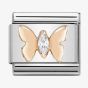 Nomination CLASSIC Rose Gold Butterfly With Stones Charm 430305/19