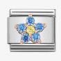 Nomination CLASSIC Rose Gold Yellow And Light Blue Flower Charm 430317/02
