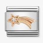 Nomination CLASSIC Rose Gold Shooting Star with Cubic Zirconia Charm 430305/21