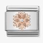 Nomination CLASSIC Rose Gold Snowflake with Cubic Zirconia Charm 430305/23 