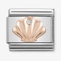 Nomination CLASSIC Rose Gold Symbols Cubic Zirconia Shell Charm 430305/26