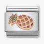 Nomination CLASSIC Rose Gold Symbols Green Cubic Zirconia Pineapple Charm 430305/30