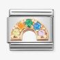 Nomination CLASSIC Rose Gold Zirconia Rainbow Charm 430302/32 *