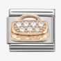 Nomination CLASSIC Rose Gold Handbag With Zirconia Charm 430302/31 *