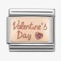 Nomination Classic Rose-Gold Crystal 'Valentines Day' Charm 430316/02