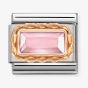Nomination CLASSIC Composable Pink Cubic Zirconia Rose Gold Rope Charm 430604/003