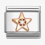 Nomination CLASSIC Rose Gold Symbols White Star Charm 430305/37