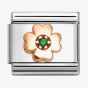 Nomination CLASSIC Rose Gold Symbols Green Clover Charm 430305/44