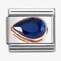 Nomination CLASSIC Dark Blue Cubic Zirconia Drop Left Charm 430605/007