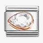 Nomination CLASSIC White Cubic Zirconia Left Drop Charm 430605/010