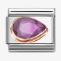 Nomination CLASSIC Purple Cubic Zirconia Right Drop Charm 430606/001