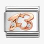 Nomination CLASSIC Rose Gold Cubic Zirconia Number 13 Charm 430315/13