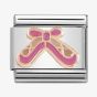 Nomination CLASSIC Rose Gold Ballet Shoes with Pink Enamel Charm 430203/02