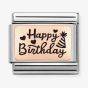 Nomination Composable CLASSIC Plates Happy Birthday Charm 430111/11