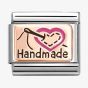 Nomination CLASSIC Rose Gold Handmade Heart & Needle Charm 430204/01