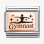 Nomination Stainless Steel 9ct Rose Gold Gymnast Charm 430111/30