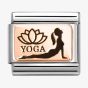 Nomination Stainless Steel 9ct Rose Gold Yoga Pose Charm 430111/32