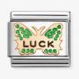 Nomination Classic Rose Gold Green Luck Butterfly Charm 430202/48