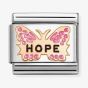Nomination Classic Rose Gold Fuchsia Hope Butterfly Charm 430202/50