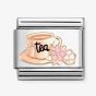 Nomination CLASSIC Composable Tea Cup with Flowers Rose Gold Charm 430202/27