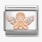 Nomination Composable Classic Rose Gold Glitter Angel Charm 430205/30