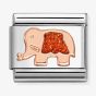 Nomination Composable Classic Rose Gold Red Glitter Elephant Charm 430205/37