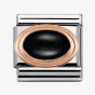 Nomination CLASSIC Rose Gold Black Agate Charm 430501/02