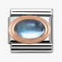 Nomination CLASSIC Rose Gold Blue Topaz Charm 430502/13