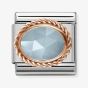 Nomination CLASSIC Rose Gold Stones Milky Aquamarine Charm 430507/31