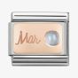 Nomination CLASSIC Rose Gold March Aquamarine Charm 430508/03