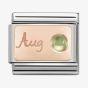 Nomination CLASSIC Rose Gold August Peridot Charm 430508/08