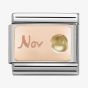 Nomination CLASSIC Rose Gold November Citrine Charm 430508/11