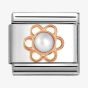 Nomination CLASSIC Rose Gold Freshwater Pearl Flower Charm 430503/02