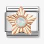 Nomination Classic Rose Gold Star White Opal Charm 430515/07