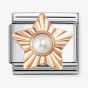 Nomination Classic Rose Gold Star White Pearl Charm 430515/13