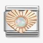 Nomination Classic Rose Gold Heart White Opal Charm 430516/07 *