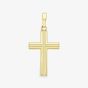 9ct Yellow Gold Etched Cross Loose Pendant 110125151366