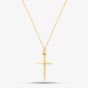 9ct Plain Cross Pendant and Necklace CR243/CN02518