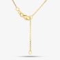 9ct Yellow Gold Diamond Cut Twist Circle Necklace 1.19.0414