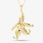 9ct Gold Clown Pendant Necklace NBE041