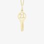 9ct Yellow Gold Number 21 Key Pendant Necklace 1.61.0581