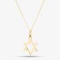 9ct Yellow Gold Star Of David Pendant Necklace 1.64.2521