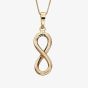 9ct Yellow Gold Infinity Symbol Pendant GP2109 GN141