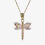 9ct 3 Colour Dragonfly Pendant 3.63.1103