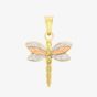 9ct 3 Colour Dragonfly Pendant 3.63.1103